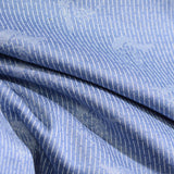 Light Blue Stripes Jacquard, Poly-Viscose — photo 3