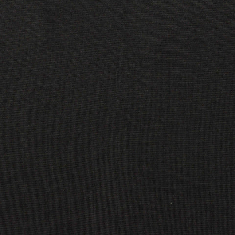 Viscose Cotton Jersey Knit Fabric, 145 gsm — Black