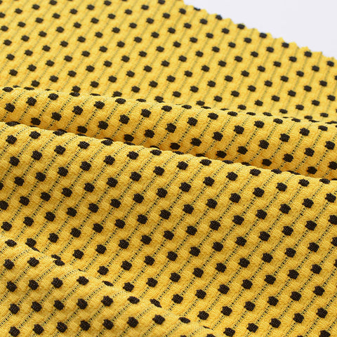 Black Dots Jacquard, Polyester, 266 gsm