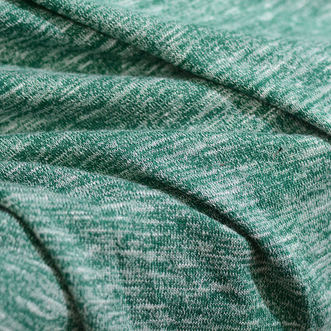 Green Heathered-Marl Chunky Knit, Poly-Viscose