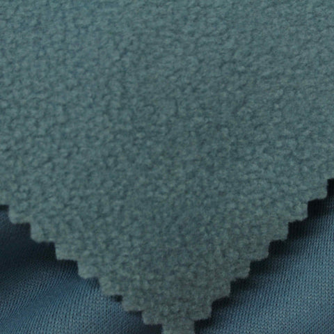 100% Polyester Fleece Fabric, 322 gsm — Blue