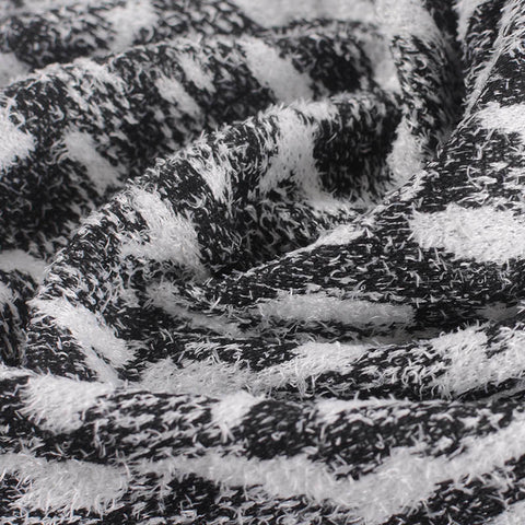 Black Animal Print Jacquard, Polyester, 280 gsm