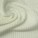 Jacquard Polyester Stretch Rib Knit Fabric, 360 gsm, 140 cm — Khaki — photo 3