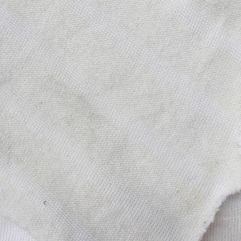Striped Viscose Linen Blend Jersey Knit Fabric, 347 gsm, 150 cm — White