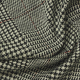 Black Houndstooth Jacquard, Cotton-Poly — photo 3