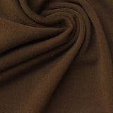 Brushed Polyester Stretch Velvet Fabric, 310 gsm, 185 cm — Brown — photo 3