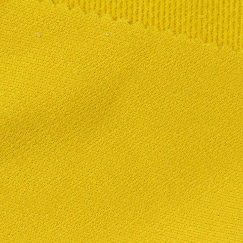 Slub Polyester Stretch Chenille Fabric, 348 gsm, 165 cm — Yellow