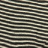 Black Stripe Jersey Knit, Viscose — photo 3
