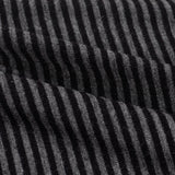 Black Horizontal-Stripe Jersey Knit, Viscose — photo 3