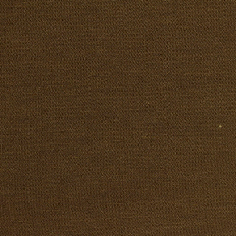 Brushed Polyester Modal Stretch French Terry Fabric, 246 gsm, 163 cm — Brown