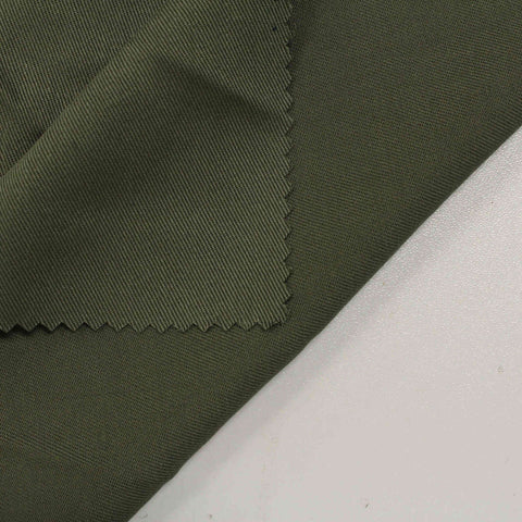 100% Viscose Twill Fabric, 226 gsm, 140 cm — Khaki