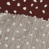 White Irregular-Dot Jersey Knit, Poly-Viscose — photo 3