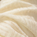 Cream Chevron Chunky Knit, Poly-Nylon — photo 3