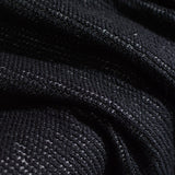 Black Marl Chunky Knit, Poly-Cotton — photo 3