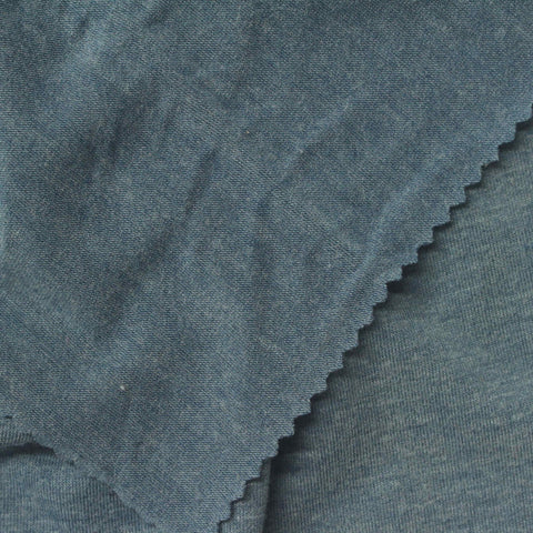 Blue Marl Chunky Knit, Poly-Viscose