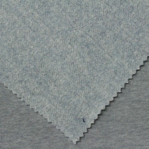 Grey Marl French Terry, Cotton-Poly, 270 gsm