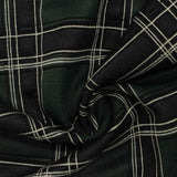 Dark Green Plaid Jacquard, Poly-Viscose — photo 3