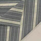 Grey Horizontal-Stripe Woven, Cotton — photo 3