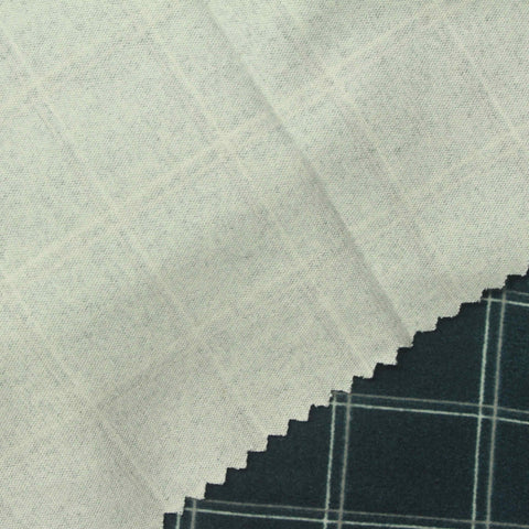 White Check Warp Knit, Polyester, 150 gsm