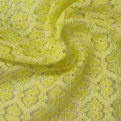 Lime Floral Lace, Cotton
