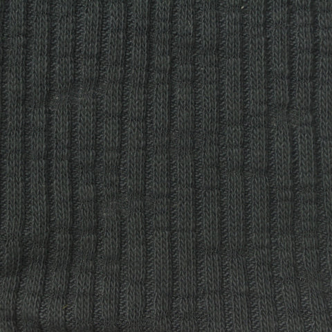 Cotton Stretch Rib Knit Fabric, 260 gsm, 170 cm — Grey