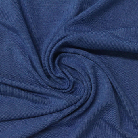 Blue Marl Jersey Knit, Viscose, 220 gsm