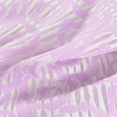 Light Purple Abstract Jacquard, Viscose-Poly