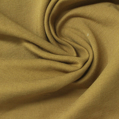 Polyester Viscose Stretch Ponte Knit Fabric, 280 gsm, 160 cm — Khaki