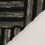 Black Horizontal-Stripe Chenille, Poly-Cotton — photo 3