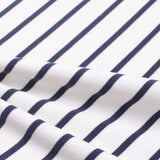Navy Vertical-Stripe Ponte Knit, Poly-Viscose — photo 3