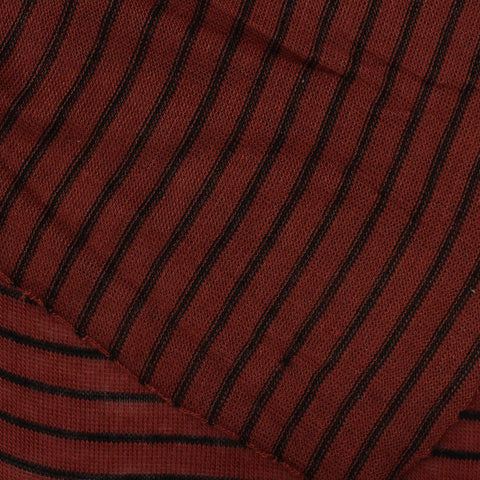 Black Horizontal-Stripe Knit, Viscose, 115 gsm, 140 cm, ref EF-218436