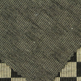 Black Check Rib Knit, Poly-Viscose — photo 3