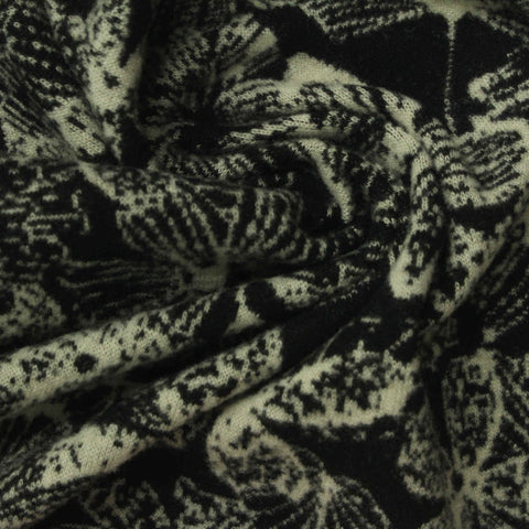 Light Grey Abstract Jacquard, Poly-Viscose, 300 gsm