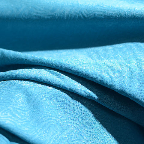Blue Tone-on-Tone Jacquard, Polyester, 253 gsm