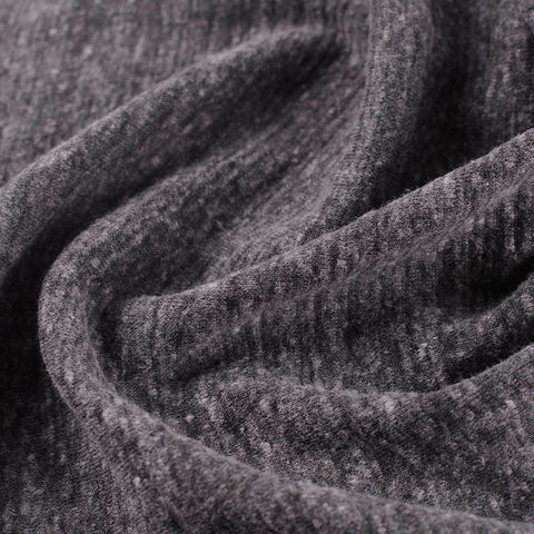 Dark Grey Marl Jersey Knit, Poly-Cotton, 143 gsm, ref EF-11912