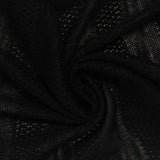 Black Abstract Chunky Knit, Polyester — photo 3
