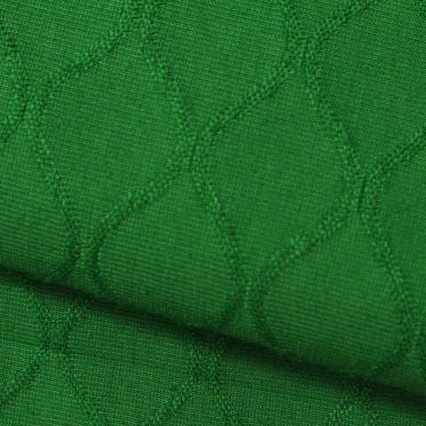 Green Diamond Jacquard, Poly-Cotton