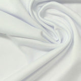 Polyester Stretch Milk Silk Knit Fabric, 170 gsm, 155 cm — White — photo 3