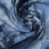 Blue Abstract Jersey Knit, Cotton — photo 3