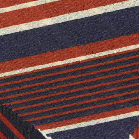 Navy Stripes Knit, Polyester, 170 gsm