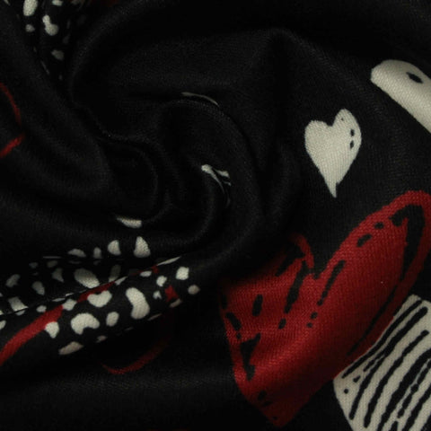 Red Hearts Milk Silk Knit, Polyester, 170 gsm
