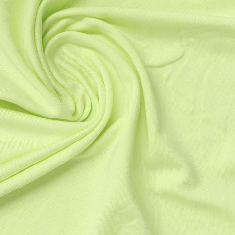 Polyester Stretch Milk Silk Knit Fabric, 160 gsm, 165 cm — Green