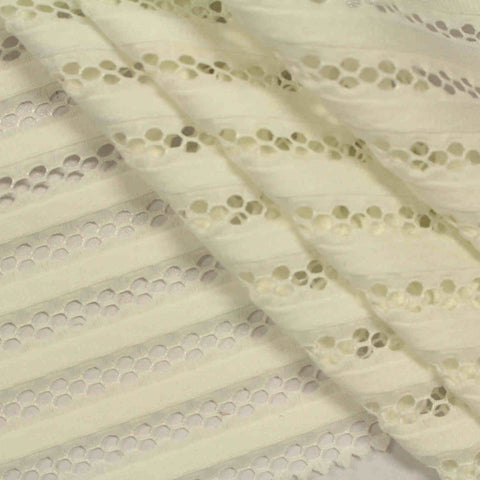 Beige Tone-on-Tone Mesh, Polyester, 300 gsm