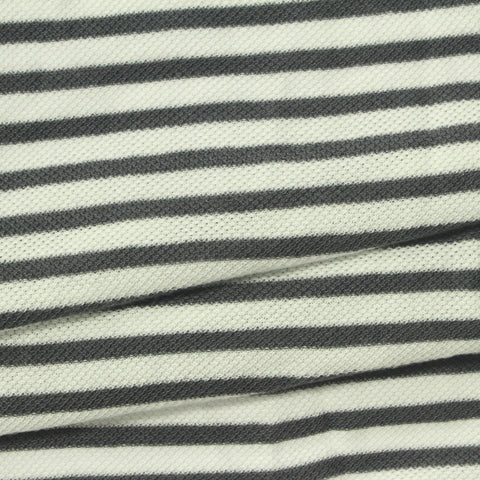 Off-White Horizontal-Stripe Piqué Knit