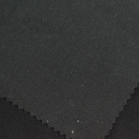 Black Brushed Fleece, Polyester
