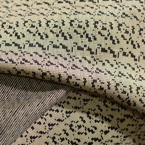 Dark Brown Abstract Chunky Knit, Polyester