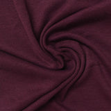 Polyester Viscose Stretch Rib Knit Fabric, 205 gsm, 150 cm — Red — photo 3