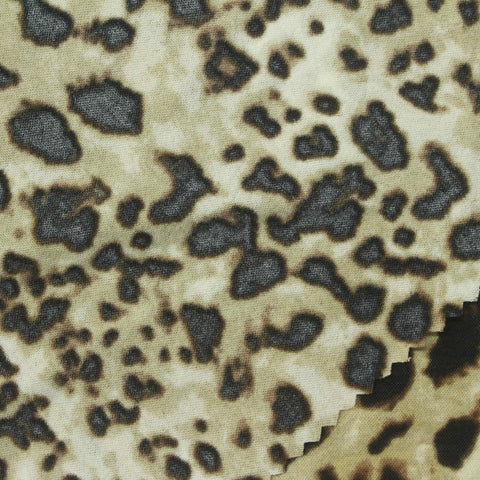 Dark Brown Leopard Lace, Polyester