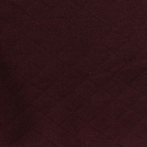 Burgundy Tone-on-Tone Diamond Jacquard, Polyester