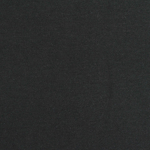 Viscose Nylon Stretch Ponte Knit Fabric, 270 gsm, 160 cm — Black, ref EF-269548